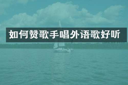如何赞歌手唱外语歌好听