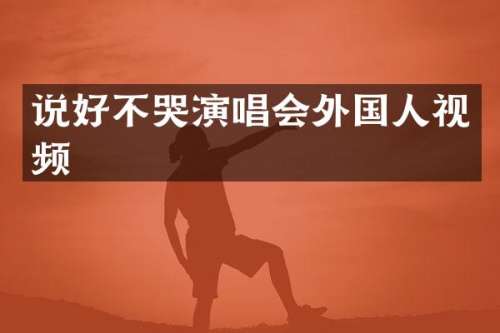 说好不哭演唱会外国人视频