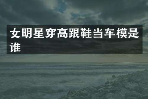 女明星穿高跟鞋当车模是谁