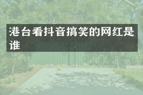 港台看抖音搞笑的网红是谁