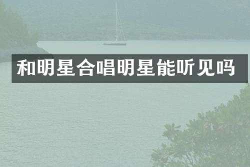 和明星合唱明星能听见吗
