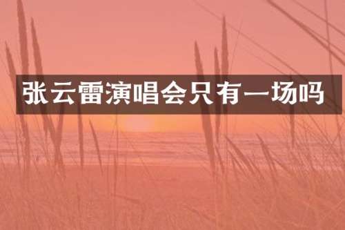 张云雷演唱会只有一场吗