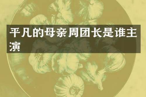 平凡的母亲周团长是谁主演