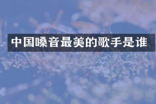 中国嗓音最美的歌手是谁