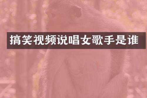 搞笑视频说唱女歌手是谁