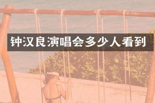 钟汉良演唱会多少人看到