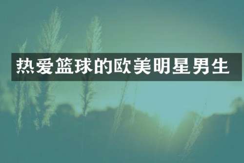 热爱篮球的欧美明星男生