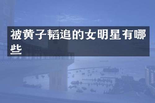 被黄子韬追的女明星有哪些