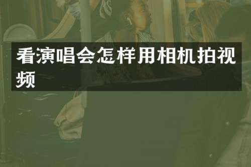 看演唱会怎样用相机拍视频