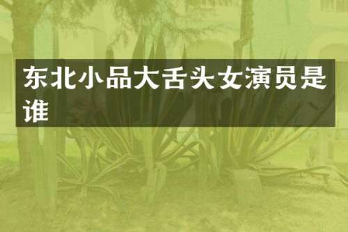 东北小品大舌头女演员是谁