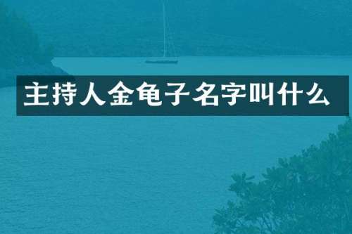 主持人金龟子名字叫什么