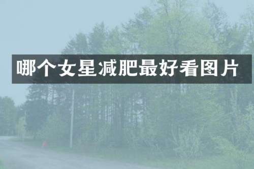 哪个女星减肥最好看图片