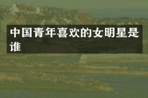 中国青年喜欢的女明星是谁