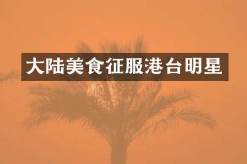 大陆美食征服港台明星