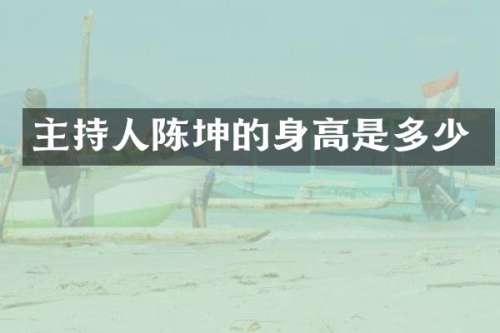 主持人陈坤的身高是多少
