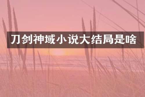 刀剑神域小说大结局是啥