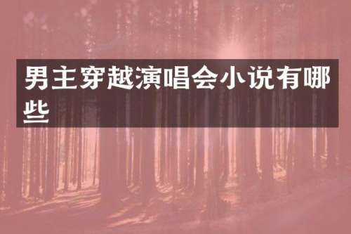 男主穿越演唱会小说有哪些