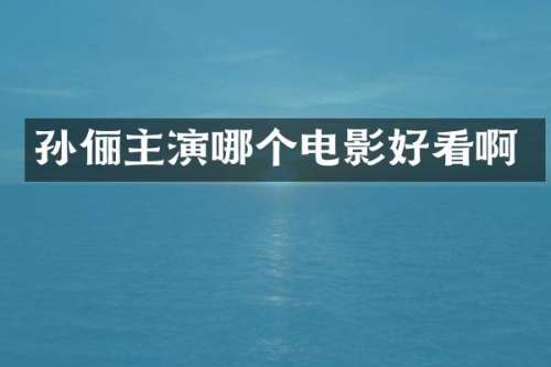 孙俪主演哪个电影好看啊