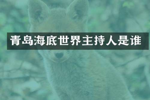 青岛海底世界主持人是谁