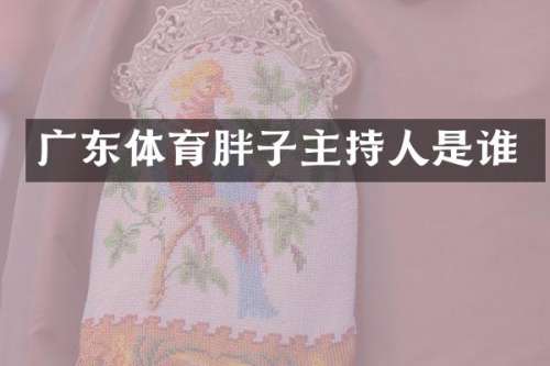 广东体育胖子主持人是谁