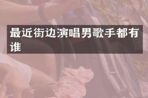 最近街边演唱男歌手都有谁