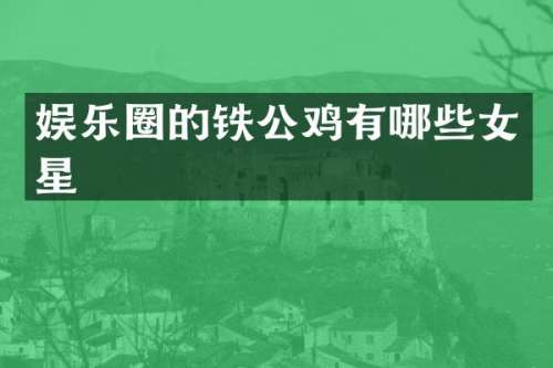 娱乐圈的铁公鸡有哪些女星