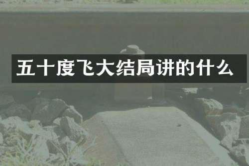 五十度飞大结局讲的什么