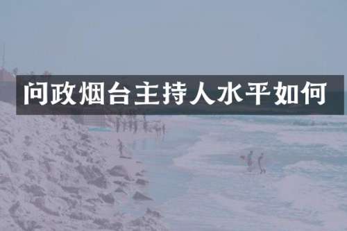 问政烟台主持人水平如何