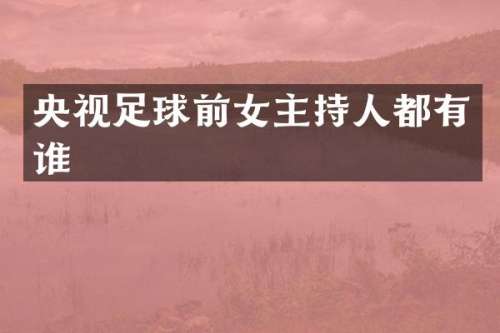 央视足球前女主持人都有谁