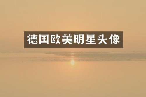 德国欧美明星头像