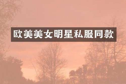 欧美明星同款