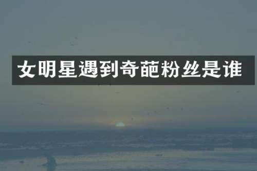 女明星遇到奇葩粉丝是谁