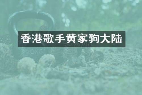 香港歌手黄家驹大陆