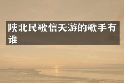 陕北民歌信天游的歌手有谁
