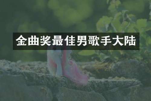 金曲奖最佳男歌手大陆