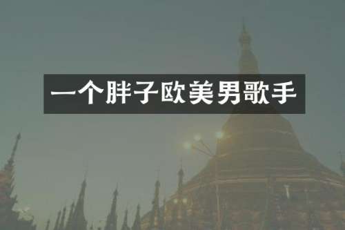 一个胖子欧美男歌手
