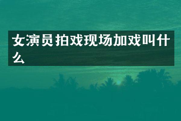 女演员拍戏现场加戏叫什么