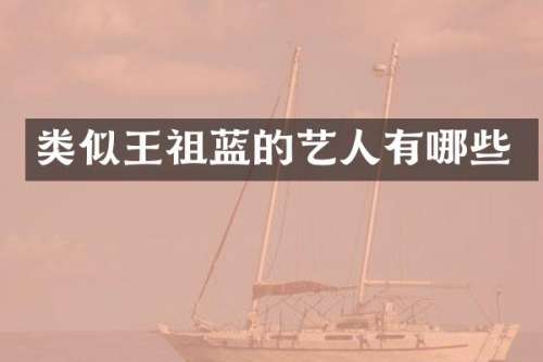 类似王祖蓝的艺人有哪些