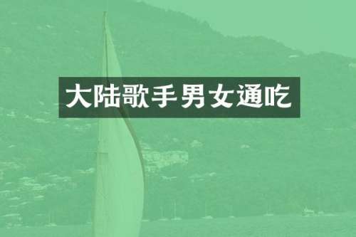 大陆歌手男女通吃