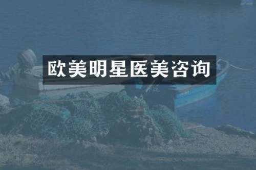 欧美明星医美咨询