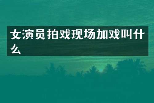 女演员拍戏现场加戏叫什么