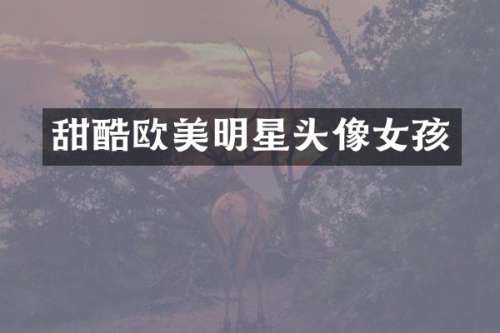 甜酷欧美明星头像女孩