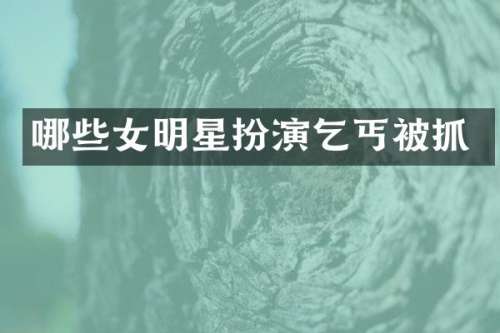 哪些女明星扮演乞丐被抓