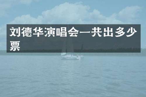 刘德华演唱会一共出多少票