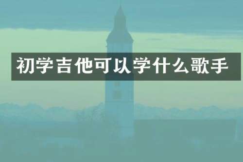 初学吉他可以学什么歌手