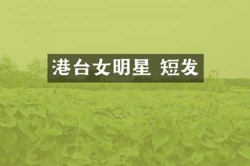 港台女明星 短发