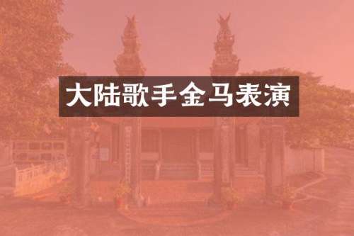大陆歌手金马表演