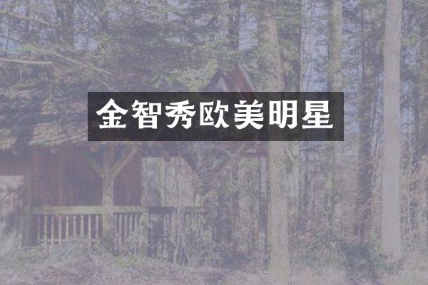金智秀欧美明星