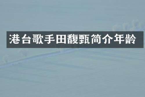 港台歌手田馥甄简介年龄