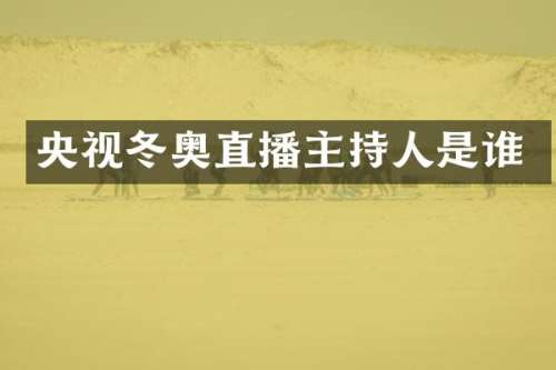 央视冬奥直播主持人是谁